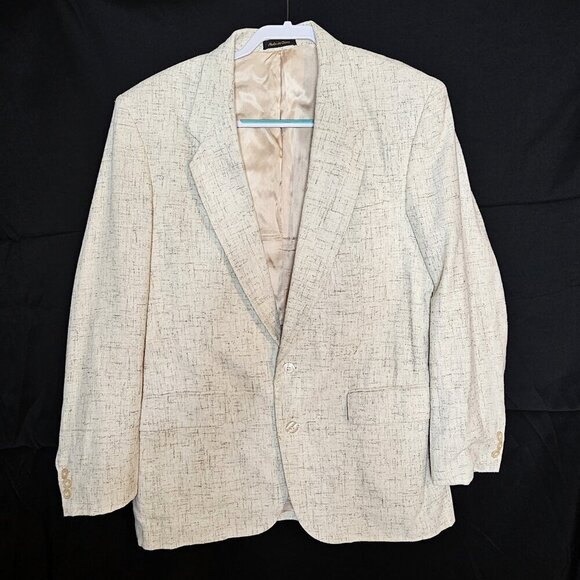 Vintage Hill & Archer 42R Linen Blend Light Tan Men's Blazer - Picture 1 of 4